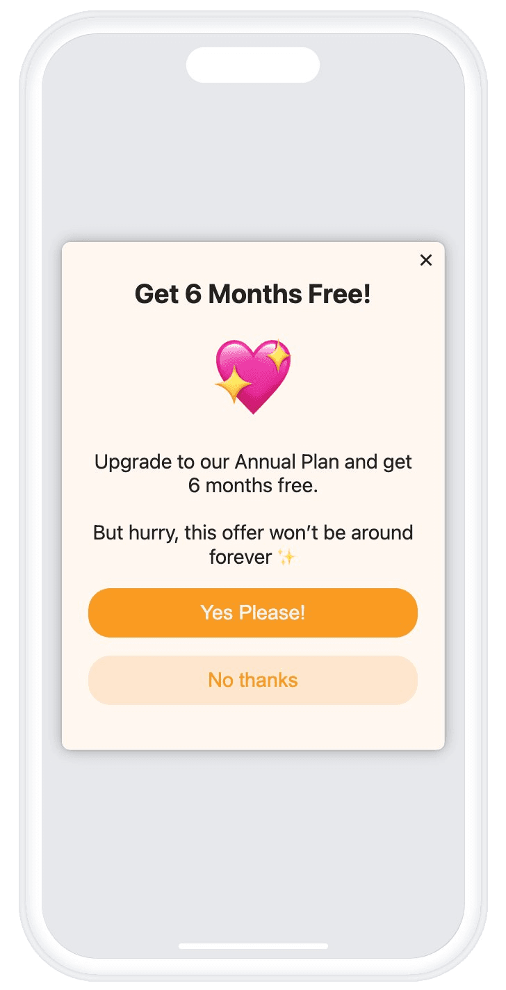 In-App Message Campaign