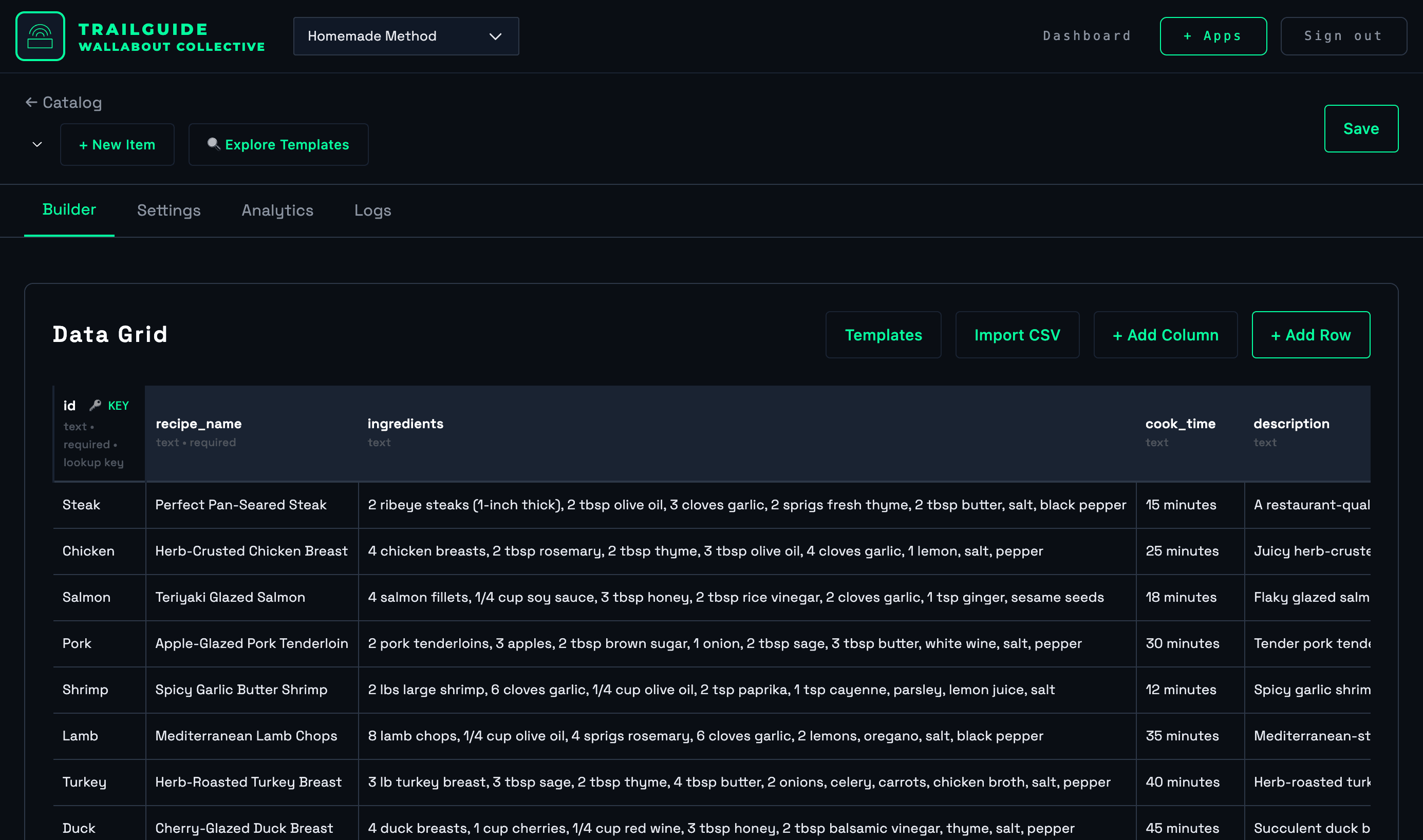TrailGuide Data Feeds Builder